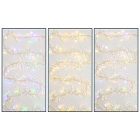"As Is" august & leo Crystal Beaded String Lights Set of 3