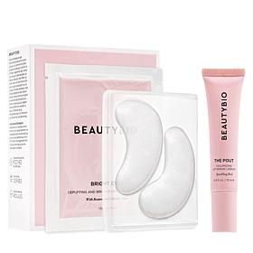 "As Is" BeautyBio The Pout Volumzng Lip Serum & 15-pk Bright Eyes Gels