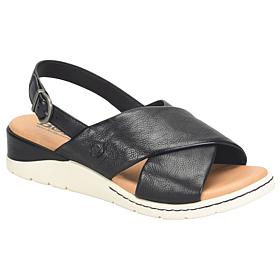 "As Is" Born Mia Leather Slingback Sandal