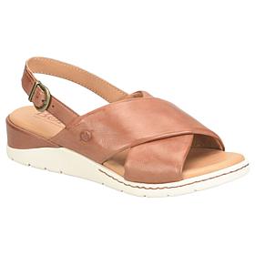 "As Is" Born Mia Leather Slingback Sandal