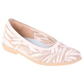 "As Is" BZees Kit Stretch Knit Machine Washable Ballet Flat