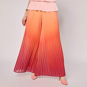 "As Is" C Wonder Fully-Lined Pleated Palazzo Pant