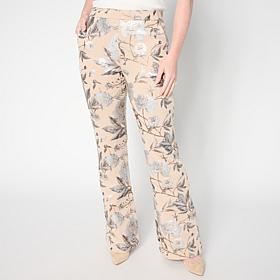 "As Is" C Wonder Pull-On Foil-Printed Scuba Knit Pant