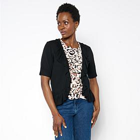 "As Is" C Wonder Ruffle Cardigan