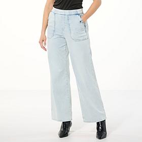 "As Is" C Wonder Wonder Stretch Denim Wide Leg Trouser