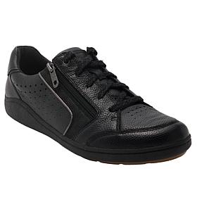 "As Is" Clarks Bryianne Dazz Leather Lace-Up Sneakers
