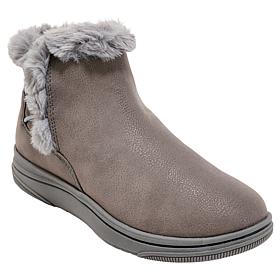 "As Is" Clarks Cloudsteppers Breeze Faux Fur Ankle Bootie
