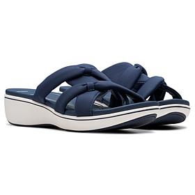"As Is" Clarks Cloudsteppers BreezeRae Cam Slide Sandal