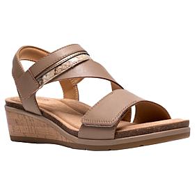 "As Is" Clarks Collection Kacha Wave Wedge Sandal