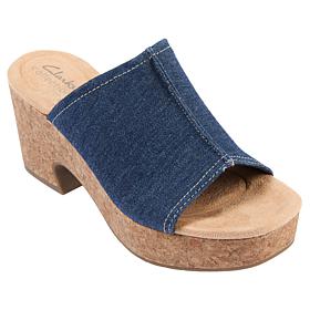 "As Is" Clarks Collection Nerisa Vine Nubuck Wedge Sandal