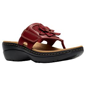 "As Is" Clarks Merliah2 Kyla Flower Wedge Sandal