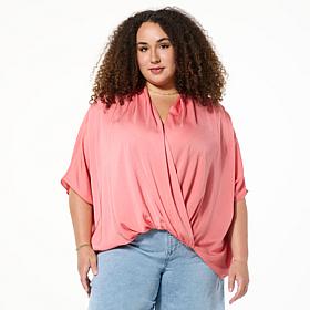 "As Is" Colleen Lopez Crossover Dolman Sleeve Top