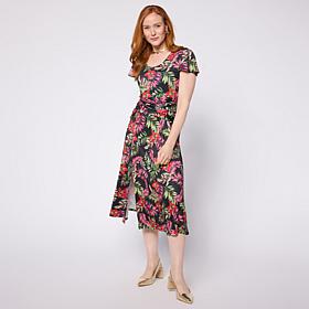 "As Is" Colleen Lopez Cummerbund Knit Dress