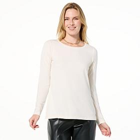 "As Is" Colleen Lopez Long Sleeve Crew Neck Top