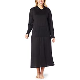 "As Is" Comfort Code Brushed Ultra Knit Hooded Maxi Lounger