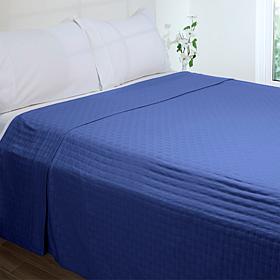 "As Is" Concierge Collection 100% Cotton Herringbone Rib Blanket 