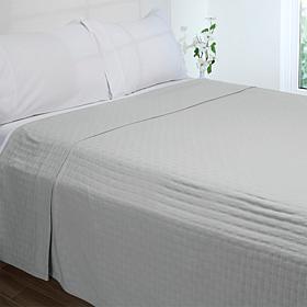 "As Is" Concierge Collection 100% Cotton Herringbone Rib Blanket 