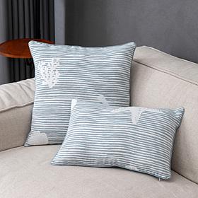 "As Is" Concierge Collection 2-Piece Jacquard Decorative Pillow Set