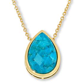 "As Is" Connie Craig Carroll Jewelry Lucy Gem Doublet Pendant Necklace