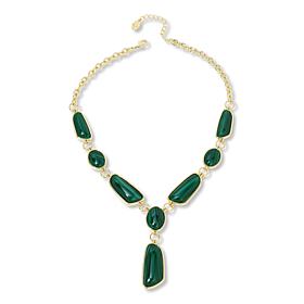 "As Is" Connie Craig Carroll Jewelry Reya 19" Geometric Gem Necklace