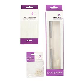 "As Is" Crafter's Companion Touch of Sparkle Wax Gem Tool and Repla...