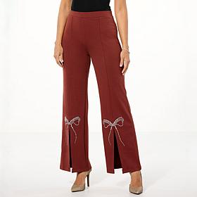 "As Is" Curations X Debbie Embellished Slit Pant
