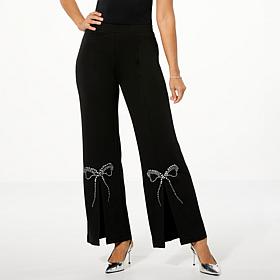 "As Is" Curations X Debbie Embellished Slit Pant