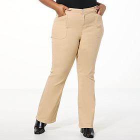 As Is DG2 by Diane Gilman Classic Stretch Utility Pocket Bootcut Jean