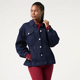 "As Is" DG2 by Diane Gilman New Classic Stretch Jewel Button Denim ...