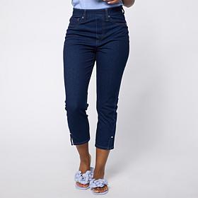 "As Is" DG2 by Diane Gilman Super Stretch Knit Denim Crop Jegging