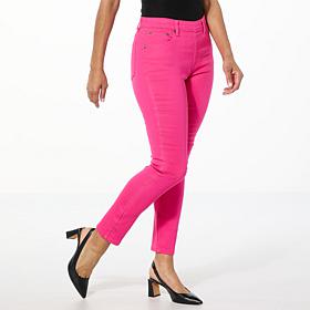 "As Is" DG2 by Diane Gilman Virtual Stretch Denim Pull-On 5-Pocket ...