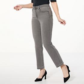 "As Is" DG2 by Diane Gilman Virtual Stretch Denim Straight-Leg Ankl...