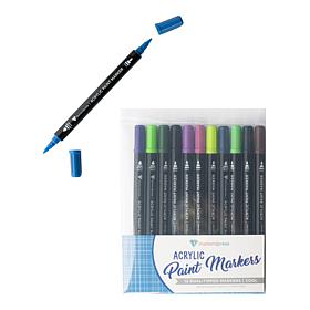"As Is" Diamond Press Dual-Tip Acrylic Markers - Set of 12