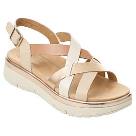 "As Is" easy spirit Indie Leather Platform Sandal
