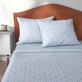 "As Is" Emryn House 200 Thread Count Cotton Percale 4-Piece Sheet Set