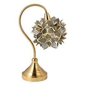 "As Is" Emryn House Colored Glass Floral Table Lamp 