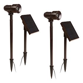 "As Is" Eveready 2-Piece Solar Smart Focus Spotlights
