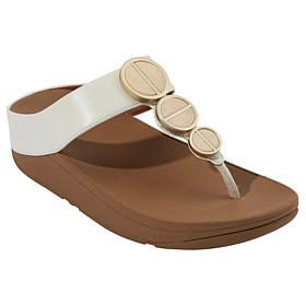 "As Is" FitFlop Halo Metallic Toe-Post Sandal