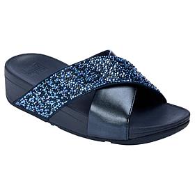 "As Is" FitFlop Lulu Crystal-Mix Metallic Cross