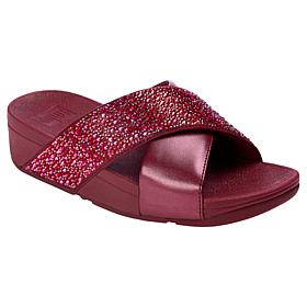 "As Is" FitFlop Lulu Crystal-Mix Metallic Cross