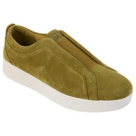 "As Is" FitFlop Rally Elastic Leather/Suede Slip-On Sneaker