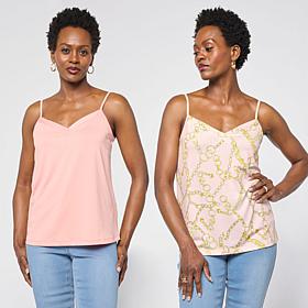 "As Is" G by Giuliana 2 Pack Knit Camisole