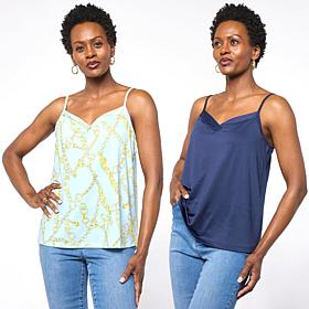 "As Is" G by Giuliana 2 Pack Knit Camisole