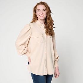 "As Is" G by Giuliana Featherweight Button Down Shirt