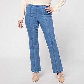 "As Is" G by Giuliana G5 Denim Mini Boot Pull On Pant