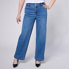 "As Is" G by Giuliana G5 Stretch Denim Full-Leg Trouser