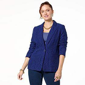 "As Is" G by Giuliana Lace Girlfriend Blazer