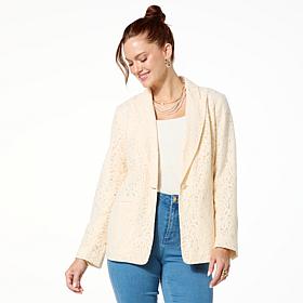 "As Is" G by Giuliana Lace Girlfriend Blazer