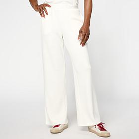 "As Is" G by Giuliana Marshmallow Knit Wide-Leg Pull-On Pant