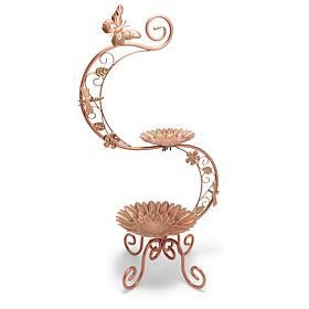"As Is" GB Home & Garden 2-Tier Metal Birdfeeder Stand